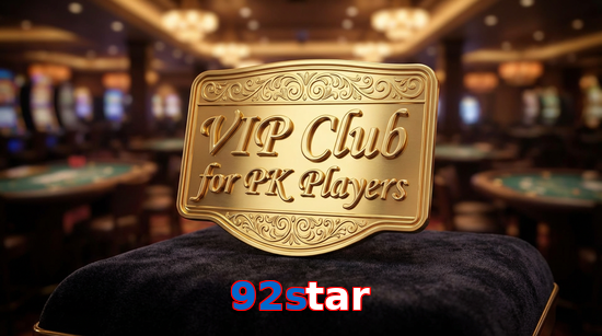 Main screen of 92Star vip page for PK players